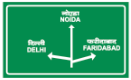 Advance Direction Sign
