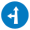 Compulsory Ahead or Turn Left